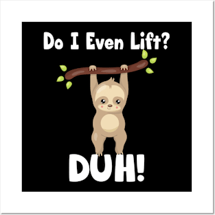 Lift Like A Sloth Posters and Art